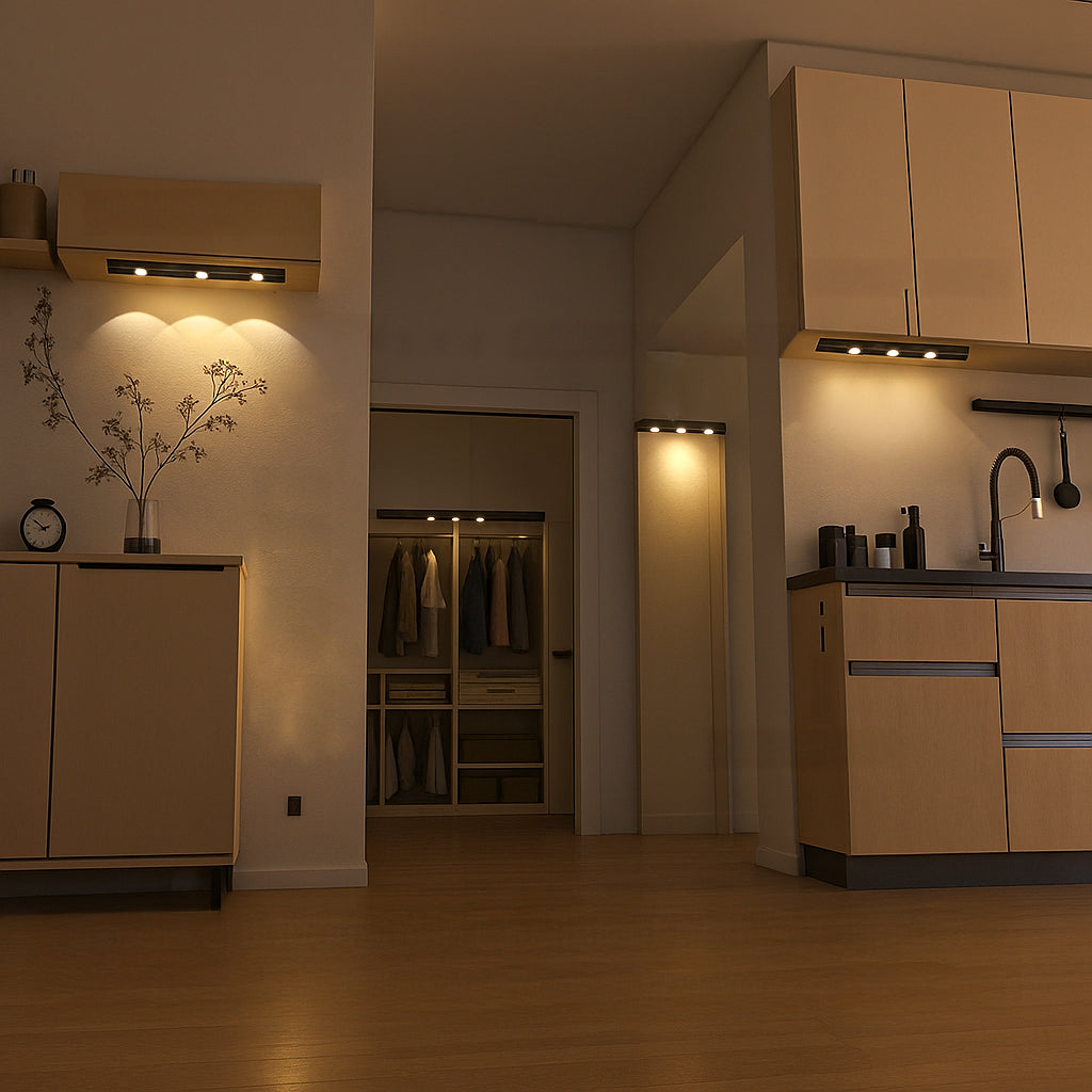 LED Hareket Sensörlü Işıklar - 3 Lambalı