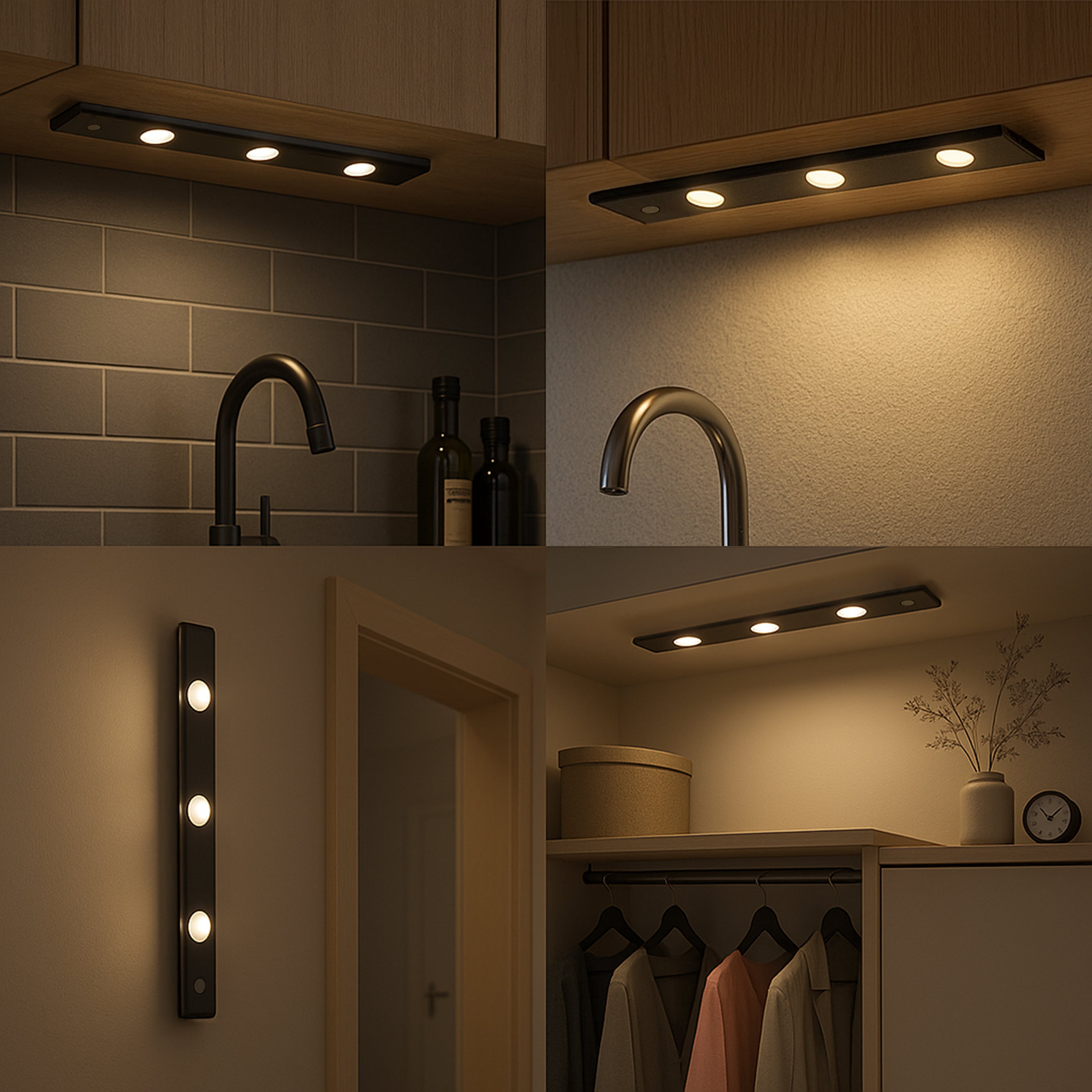 LED Hareket Sensörlü Işıklar - 3 Lambalı